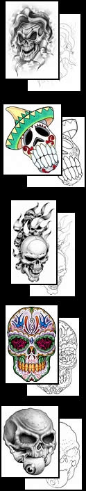 Skull tattoo design