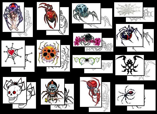 Spider tattoo design ideas