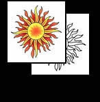 Sun tattoo symbol ideas