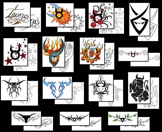 Get your Taurus tattoo design ideas here!