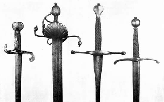 Heraldic swords
