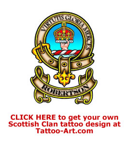 Robertson Clan badge tattoos