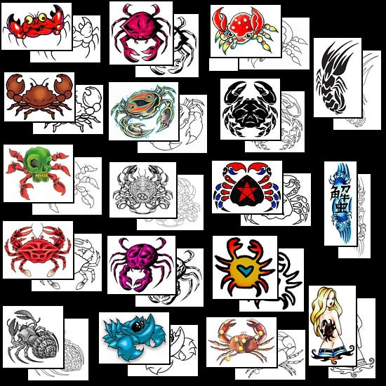 Get your crab tattoo design ideas here!