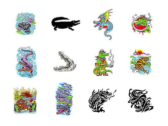 alligator tattoo designs from Tattoo-Art.com