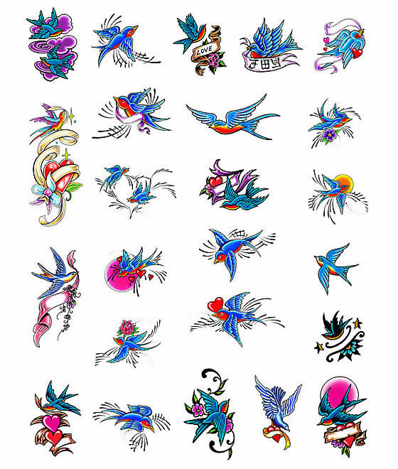 Bluebird tattoo design ideas from Tattoo-Art.com