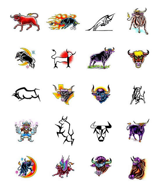 bull tattoo designs from Tattoo-Art.com