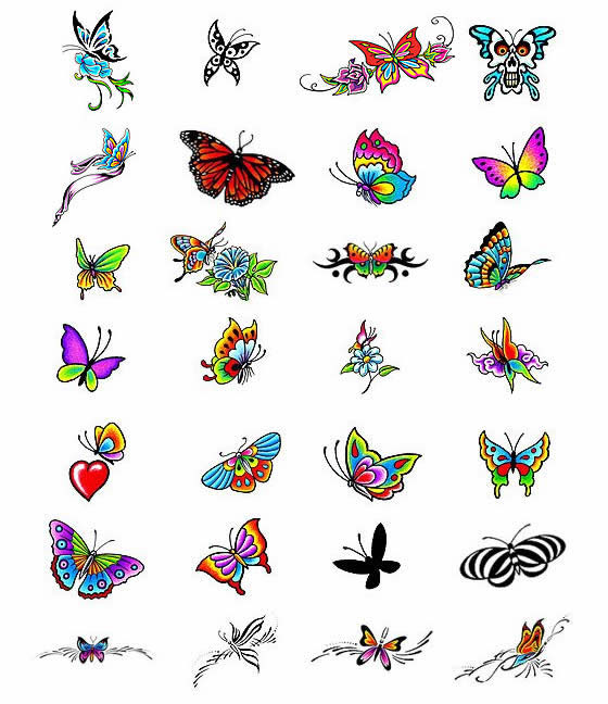 Butterfly tattoo design ideas from Tattoo-Art.com
