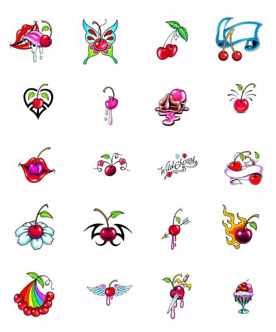 Skulls x Cherry Tattoo 2*4 inch – indivisual