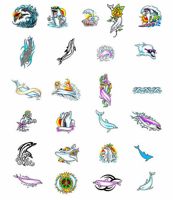 Dolphin tattoo designs from Tattoo-Art.com
