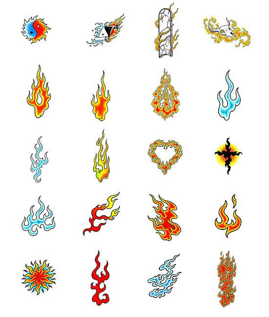flame tattoo designs from Tattoo-Art.com