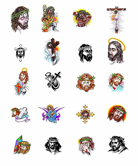 Jesus tattoo design ideas from Tattoo-Art.com