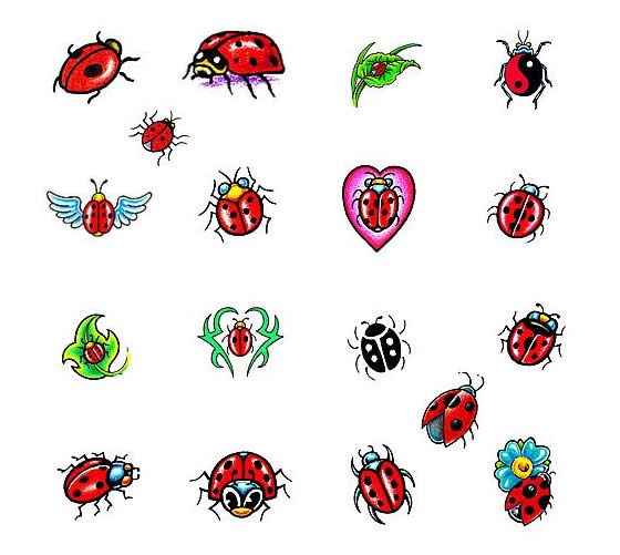 Ladybug tattoo designs from Tattoo-Art.com