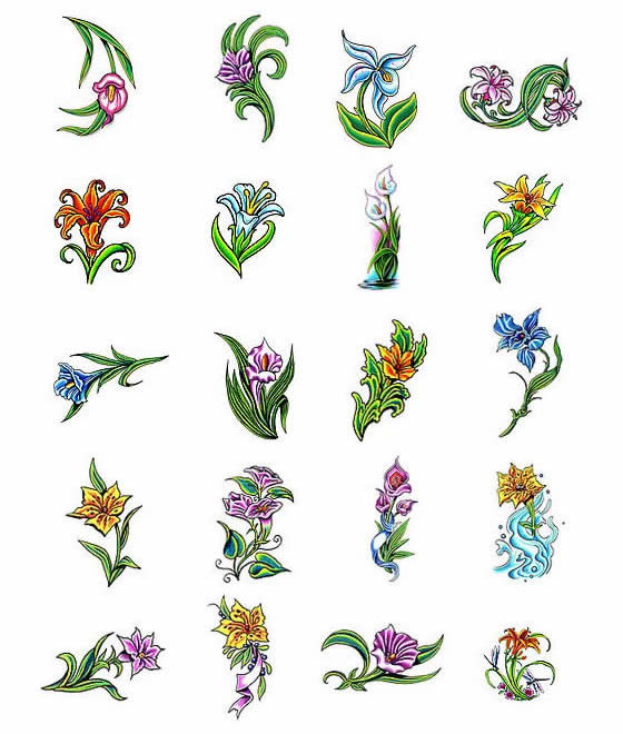 Lily Flower Tattoo Ideas