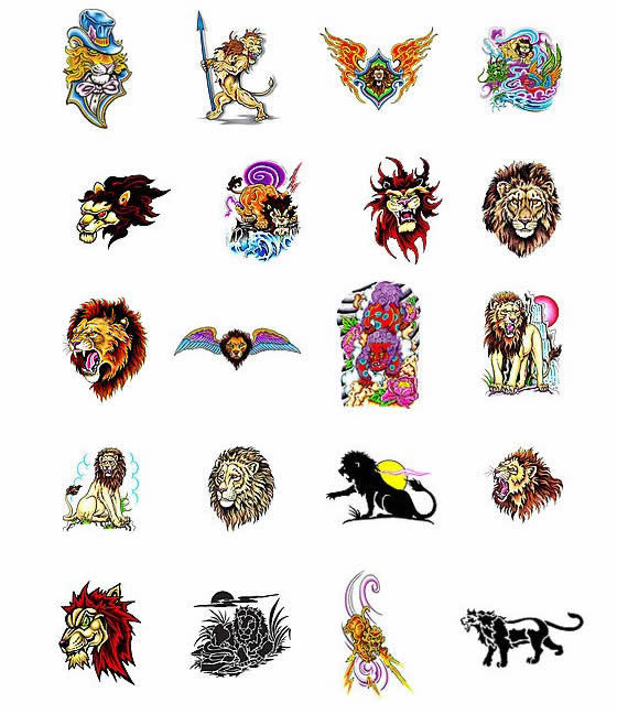 Lion tattoo design ideas from Tattoo-Art.com