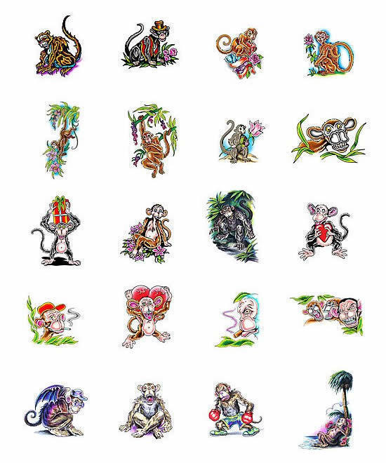 120 Tattoos Zodiac Monkey In The Chinese Horoscope Illustrations  RoyaltyFree Vector Graphics  Clip Art  iStock