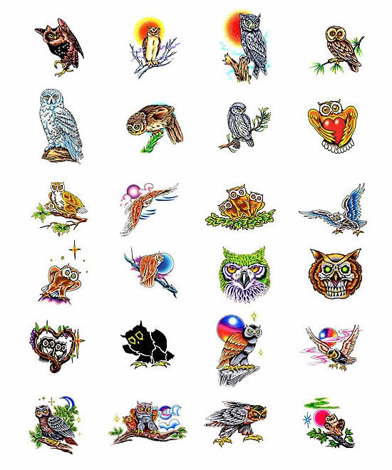 Owl tattoo design ideas from Tattoo-Art.com