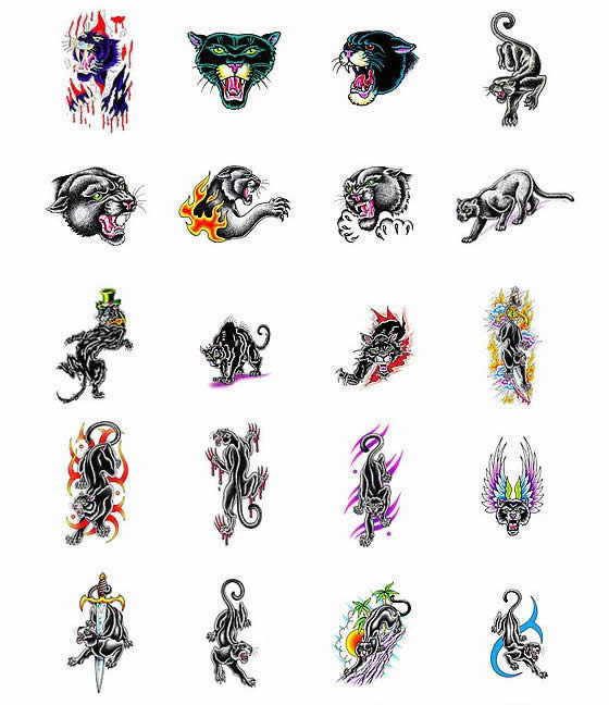Panther tattoo design ideas from Tattoo-Art.com