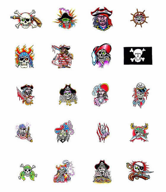 traditional pirate tattoos designs