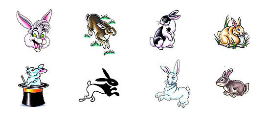 Rabbit tattoo designs from Tattoo-Art.com
