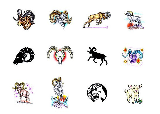 Ram / sheep tattoo designs from Tattoo-Art.com