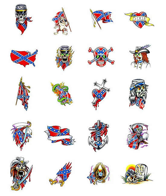 rebel flag tribal tattoos