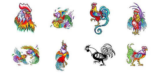 Rooster tattoo design ideas from Tattoo-Art.com