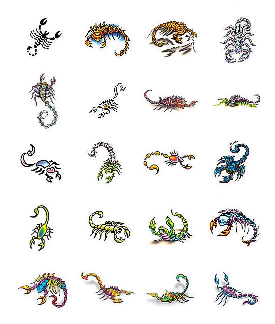 scorpion tattoo designs from Tattoo-Art.com