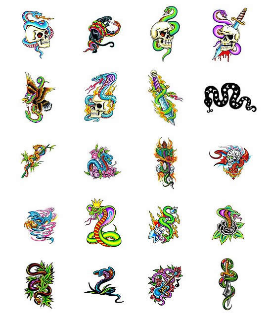 snake tattoo designs from Tattoo-Art.com