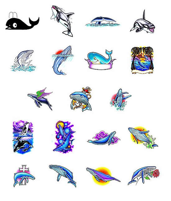 Whale tattoo designs from Tattoo-Art.com