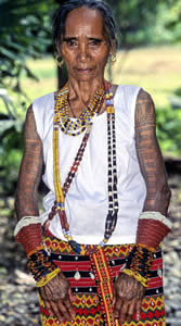 Heavily tattooed arms and beaded bodies make for timeless beauty at the Batok Festival!