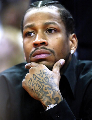 Allen Iverson portrait @Allen Iverson #tattoo #tattoos