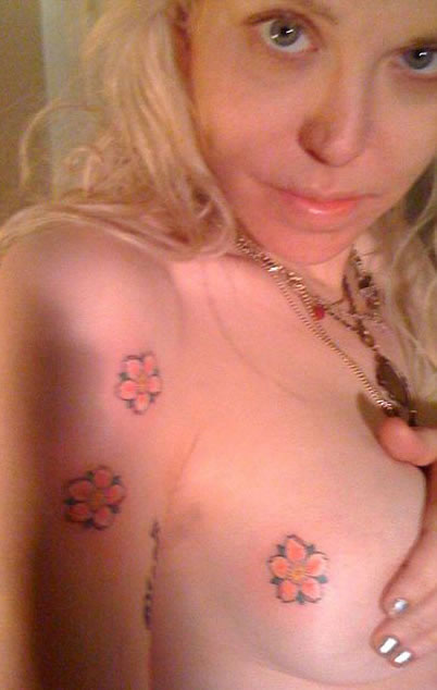 Love's cherry blossom tattoos