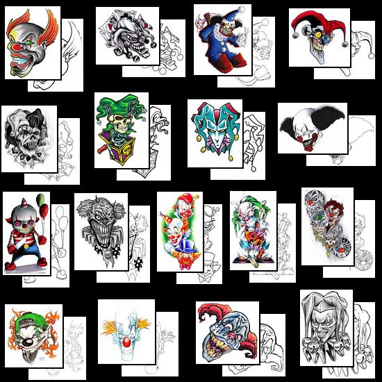 clown girl tattoo designs - Clip Art Library