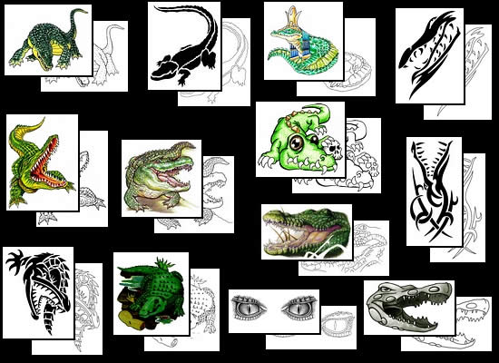 Buy your Crocodile tattoo design ideas here!