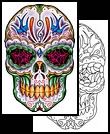 Day of the Dead tattoo design