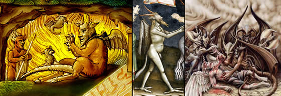 Demon images in art