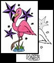 Flamingo tattoo designs and symbols