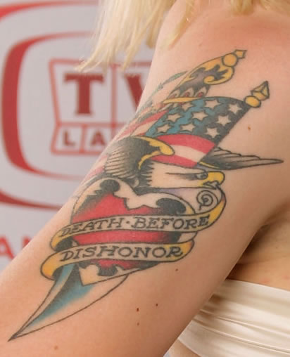 Alicia Goranson shoulder tattoo