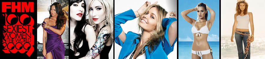 Some of the tattooed celebrities on FHM's Australian Sexiest 100 list 2009