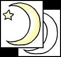 Crescent with Star tattoos