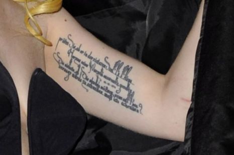 Lady Gaga tattoo pictures and meanings