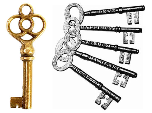 Keys and locks as tattoo symbols