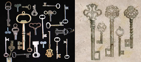 Antique keys