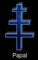 Papal Cross tattoo symbols and designs