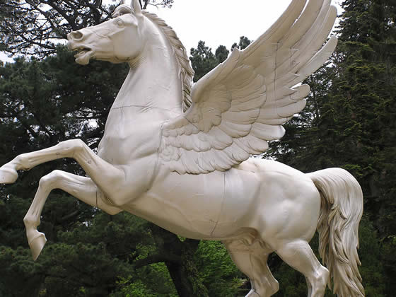 Pegasus statue at Powerscourt - County Wicklow - Ireland