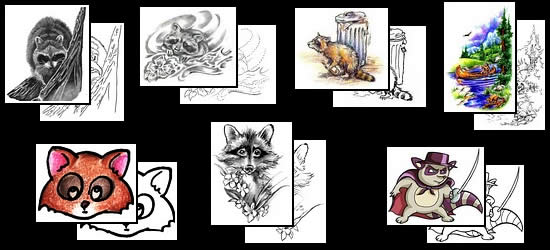 Find the best raccoon tattoo design ideas here!