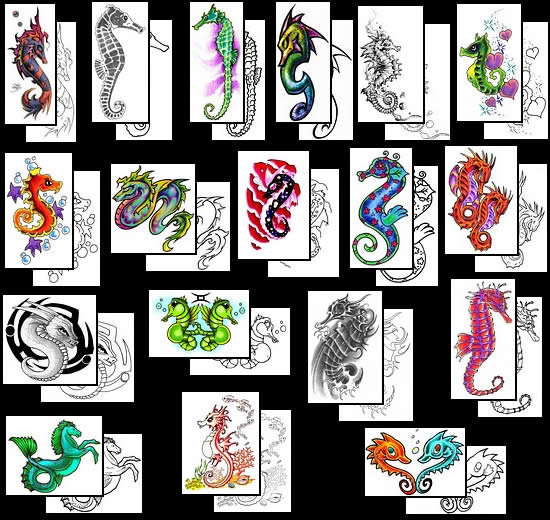 Get your seahorse tattoo design ideas here!