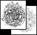 Spiral tattoo design ideas here!