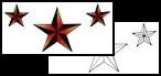Star tattoos and designs