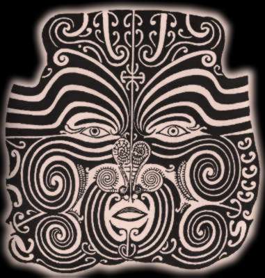 Traditional Maori moko
